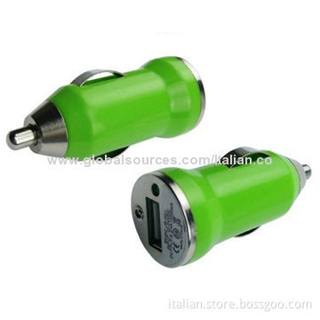 Universal Car Chargers for Mobile Phones with USB Port, 5A/1A